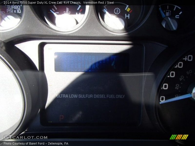 Vermillion Red / Steel 2014 Ford F550 Super Duty XL Crew Cab 4x4 Chassis