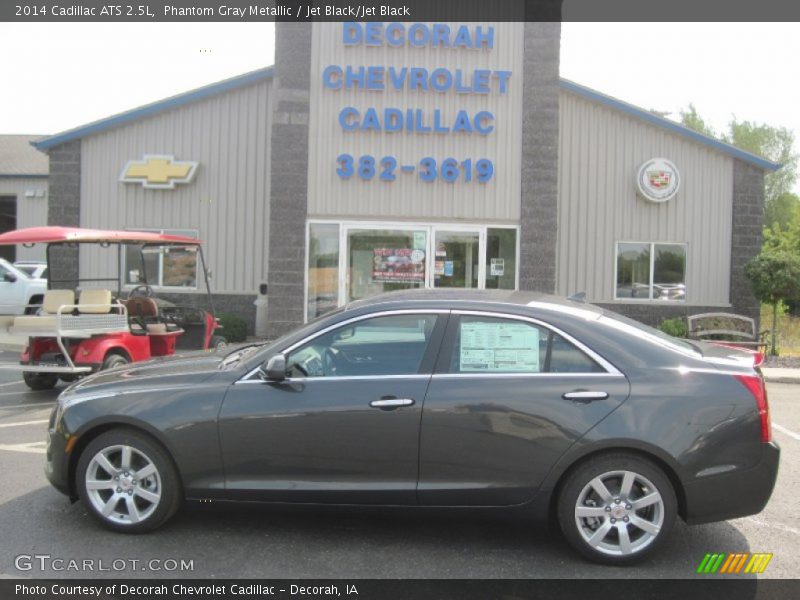Phantom Gray Metallic / Jet Black/Jet Black 2014 Cadillac ATS 2.5L