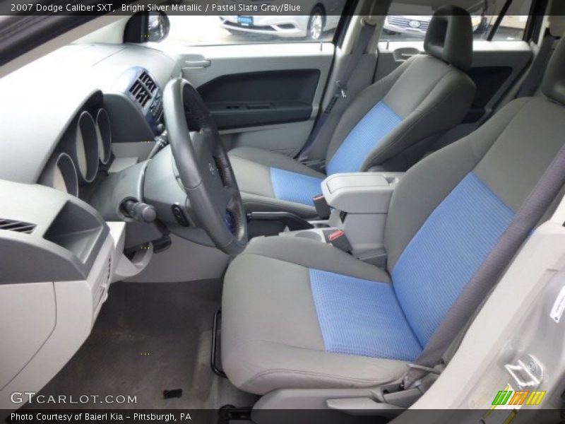 Bright Silver Metallic / Pastel Slate Gray/Blue 2007 Dodge Caliber SXT
