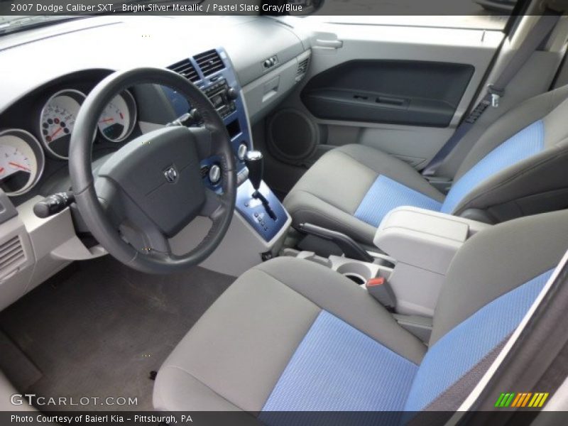 Bright Silver Metallic / Pastel Slate Gray/Blue 2007 Dodge Caliber SXT