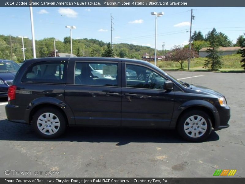 Maximum Steel Metallic / Black/Light Graystone 2014 Dodge Grand Caravan American Value Package