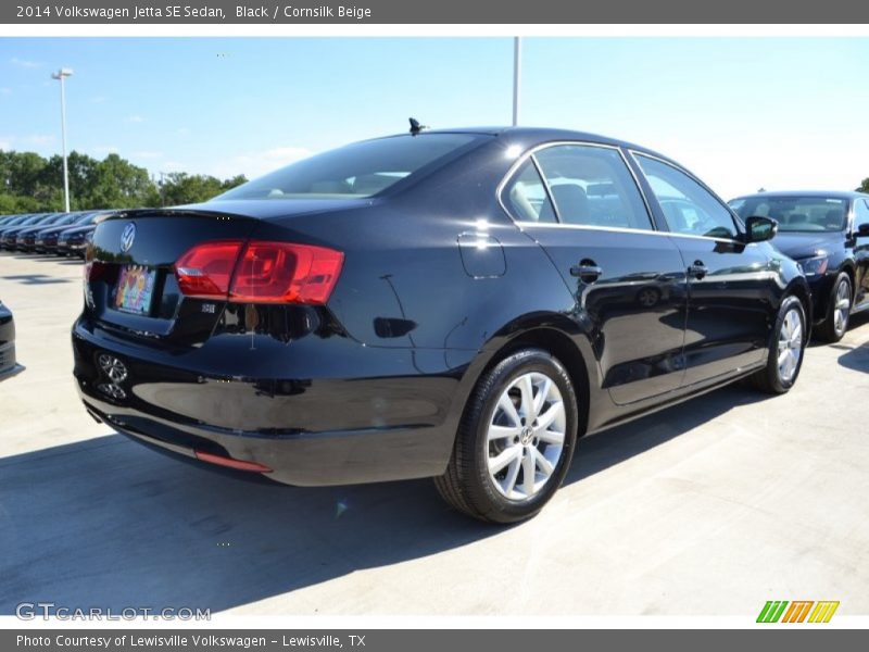 Black / Cornsilk Beige 2014 Volkswagen Jetta SE Sedan