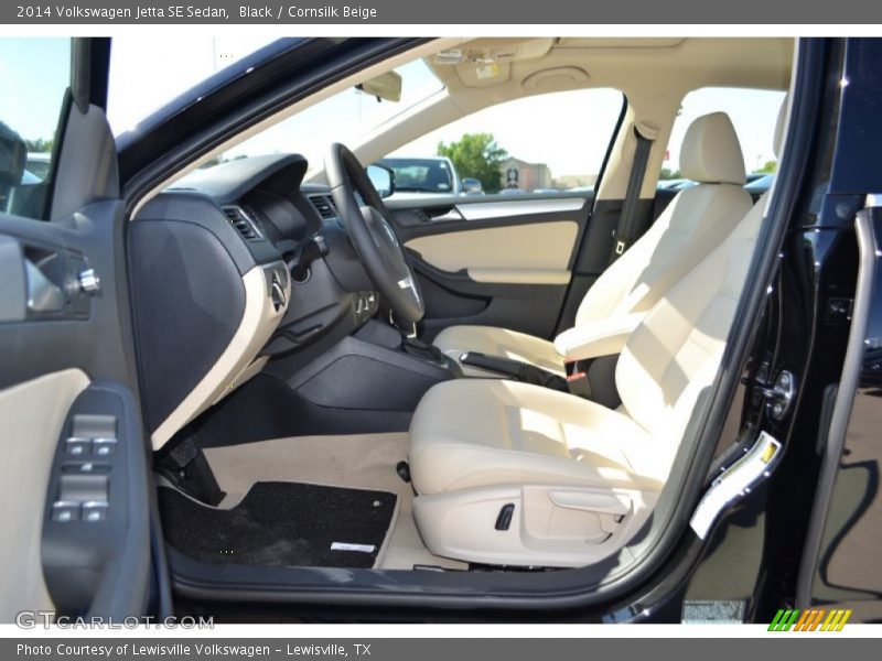 Black / Cornsilk Beige 2014 Volkswagen Jetta SE Sedan