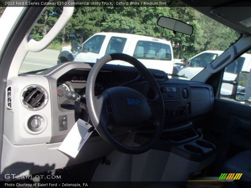 Oxford White / Medium Flint 2013 Ford E Series Cutaway E350 Commercial Utility Truck