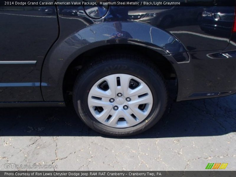 Maximum Steel Metallic / Black/Light Graystone 2014 Dodge Grand Caravan American Value Package