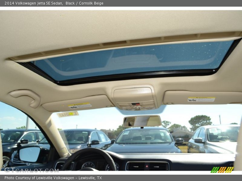 Black / Cornsilk Beige 2014 Volkswagen Jetta SE Sedan