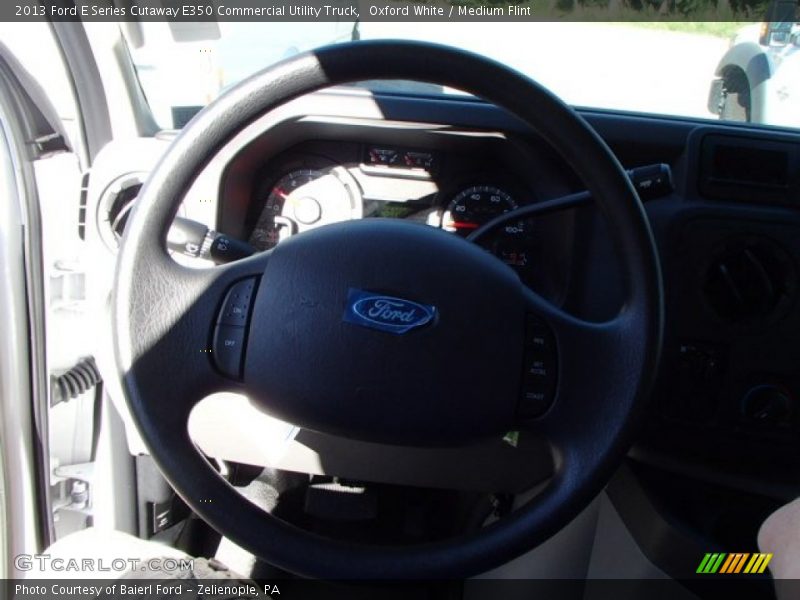 Oxford White / Medium Flint 2013 Ford E Series Cutaway E350 Commercial Utility Truck