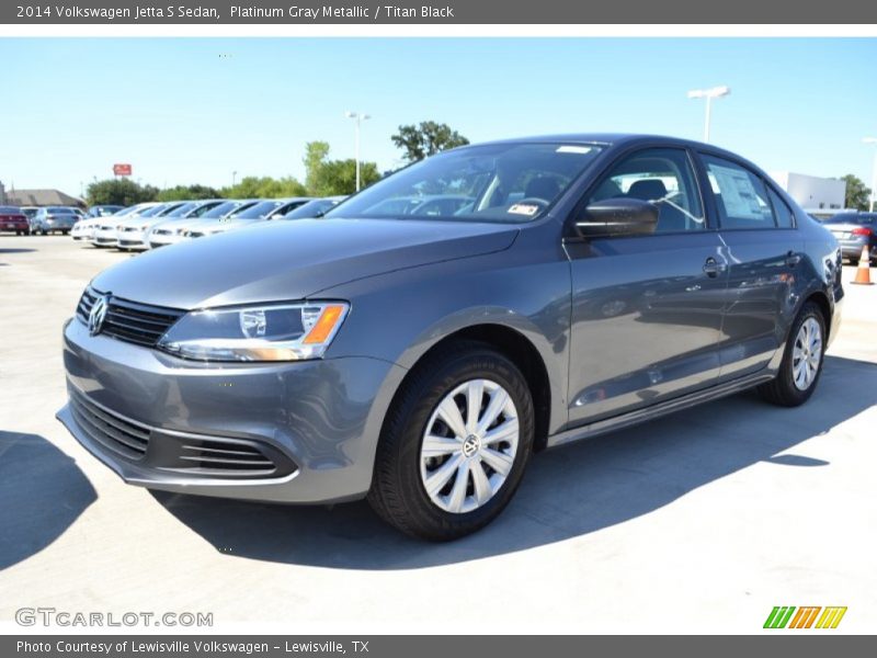 Platinum Gray Metallic / Titan Black 2014 Volkswagen Jetta S Sedan