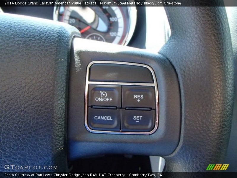 Maximum Steel Metallic / Black/Light Graystone 2014 Dodge Grand Caravan American Value Package