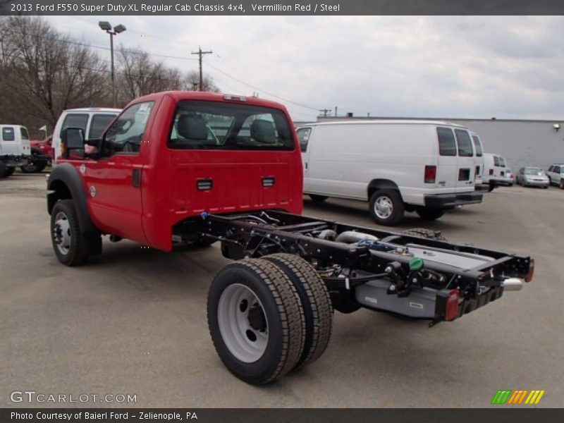 Vermillion Red / Steel 2013 Ford F550 Super Duty XL Regular Cab Chassis 4x4