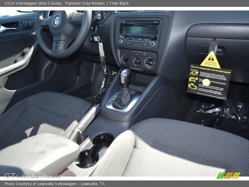Platinum Gray Metallic / Titan Black 2014 Volkswagen Jetta S Sedan