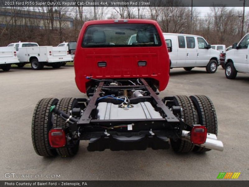 Vermillion Red / Steel 2013 Ford F550 Super Duty XL Regular Cab Chassis 4x4