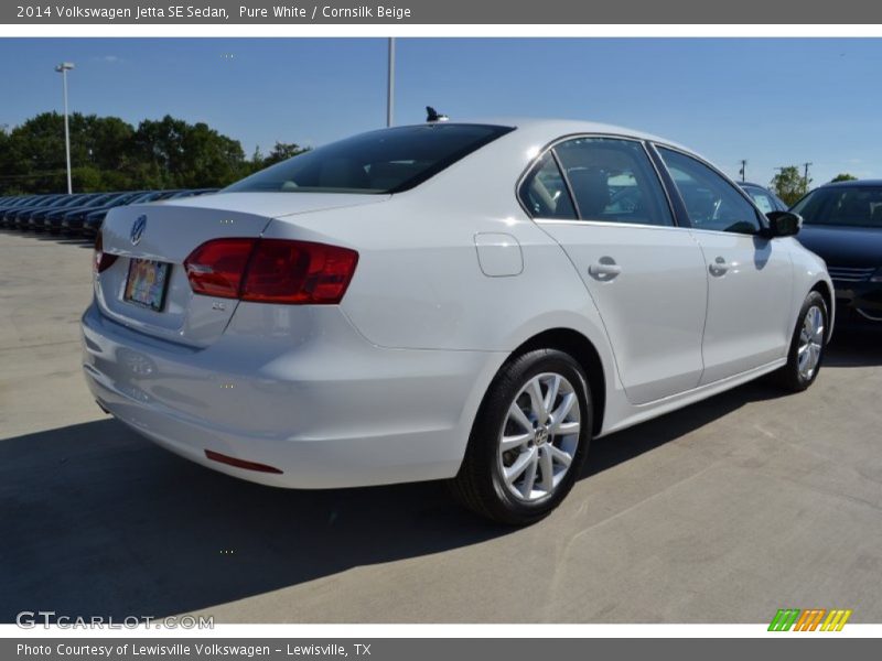 Pure White / Cornsilk Beige 2014 Volkswagen Jetta SE Sedan