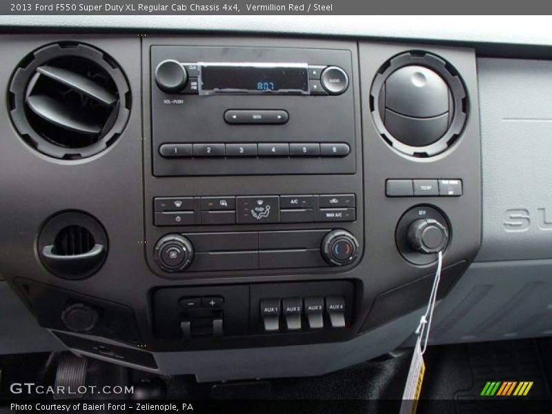 Vermillion Red / Steel 2013 Ford F550 Super Duty XL Regular Cab Chassis 4x4