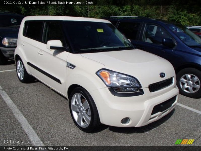 Dune Beige / Sand/Black Houndstooth Cloth 2011 Kia Soul !