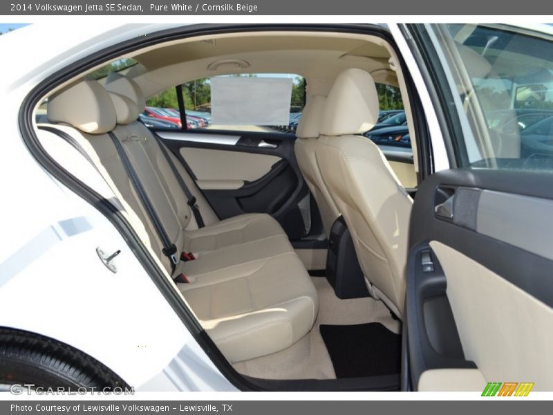 Pure White / Cornsilk Beige 2014 Volkswagen Jetta SE Sedan