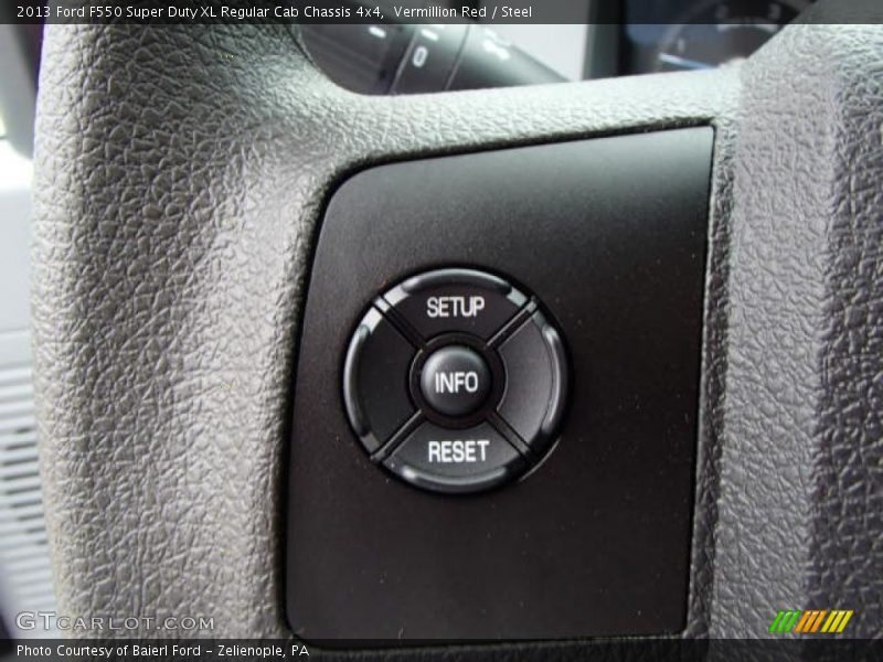 Vermillion Red / Steel 2013 Ford F550 Super Duty XL Regular Cab Chassis 4x4