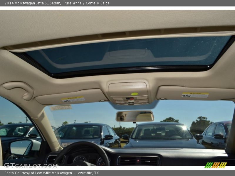 Pure White / Cornsilk Beige 2014 Volkswagen Jetta SE Sedan