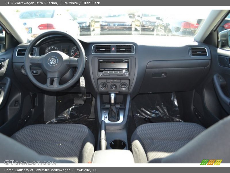 Pure White / Titan Black 2014 Volkswagen Jetta S Sedan