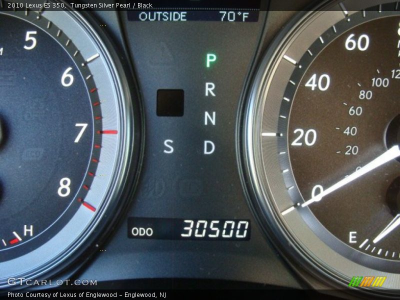Tungsten Silver Pearl / Black 2010 Lexus ES 350