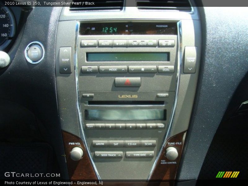 Tungsten Silver Pearl / Black 2010 Lexus ES 350
