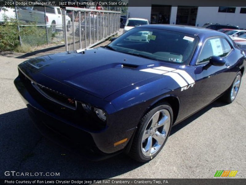 Jazz Blue Pearl Coat / Dark Slate Gray 2014 Dodge Challenger R/T