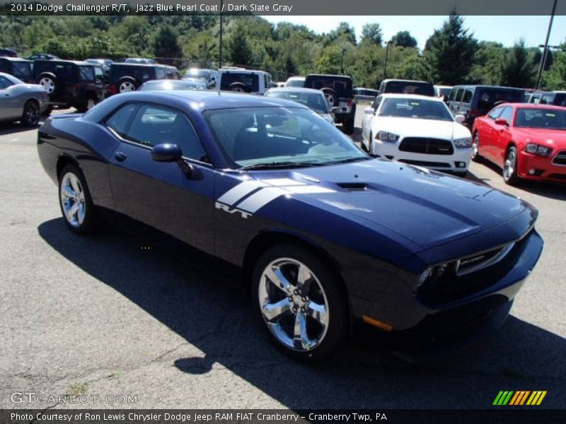 Jazz Blue Pearl Coat / Dark Slate Gray 2014 Dodge Challenger R/T