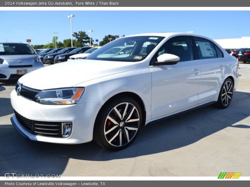 Pure White / Titan Black 2014 Volkswagen Jetta GLI Autobahn
