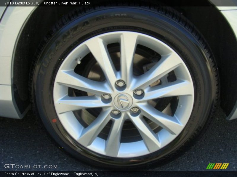Tungsten Silver Pearl / Black 2010 Lexus ES 350