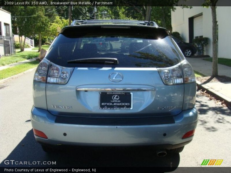 Breakwater Blue Metallic / Parchment 2009 Lexus RX 350 AWD