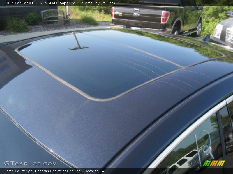 Sapphire Blue Metallic / Jet Black 2014 Cadillac XTS Luxury AWD