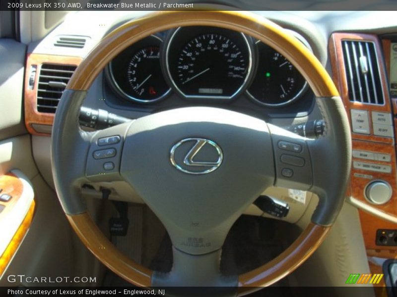 Breakwater Blue Metallic / Parchment 2009 Lexus RX 350 AWD