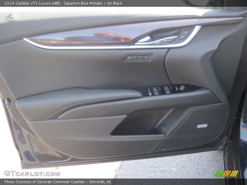 Sapphire Blue Metallic / Jet Black 2014 Cadillac XTS Luxury AWD
