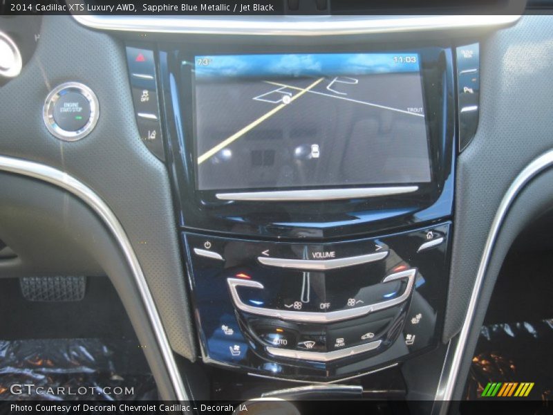 Sapphire Blue Metallic / Jet Black 2014 Cadillac XTS Luxury AWD