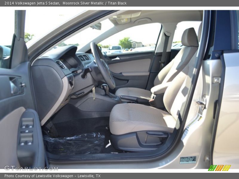 Moonrock Silver Metallic / Titan Black 2014 Volkswagen Jetta S Sedan