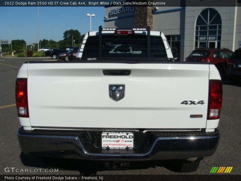 Bright White / Dark Slate/Medium Graystone 2012 Dodge Ram 3500 HD ST Crew Cab 4x4