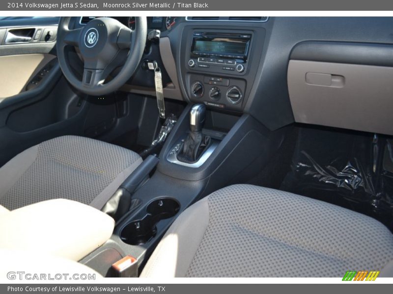 Moonrock Silver Metallic / Titan Black 2014 Volkswagen Jetta S Sedan