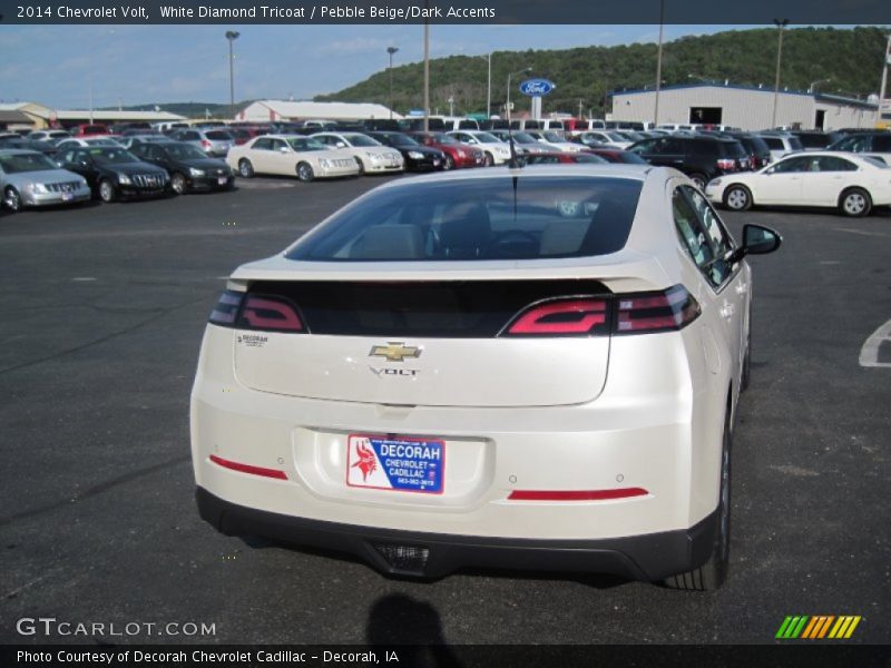 White Diamond Tricoat / Pebble Beige/Dark Accents 2014 Chevrolet Volt
