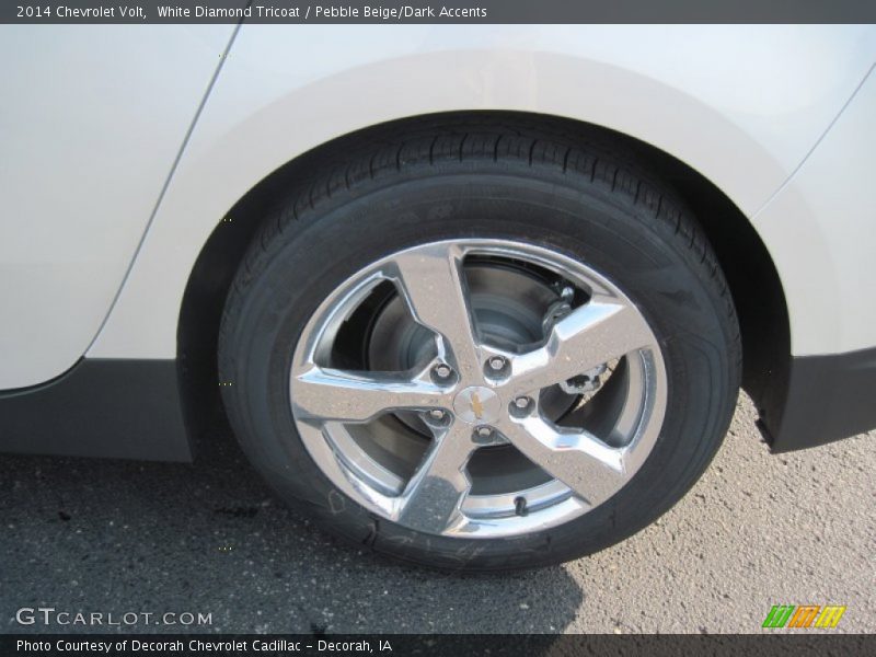 White Diamond Tricoat / Pebble Beige/Dark Accents 2014 Chevrolet Volt
