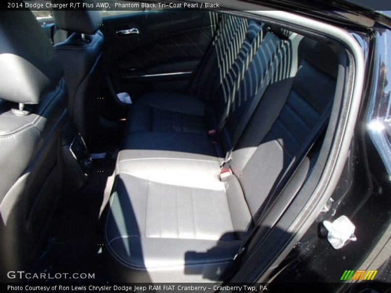 Phantom Black Tri-Coat Pearl / Black 2014 Dodge Charger R/T Plus AWD