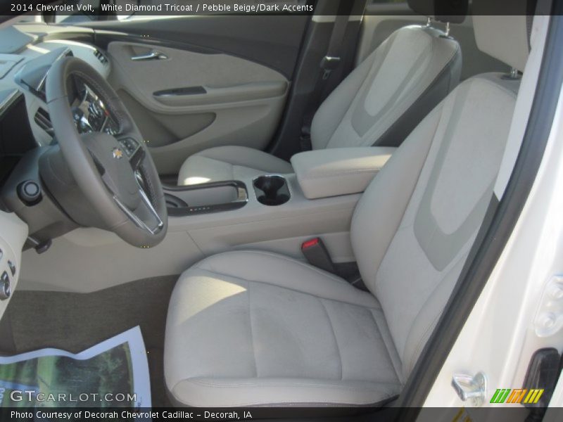 White Diamond Tricoat / Pebble Beige/Dark Accents 2014 Chevrolet Volt