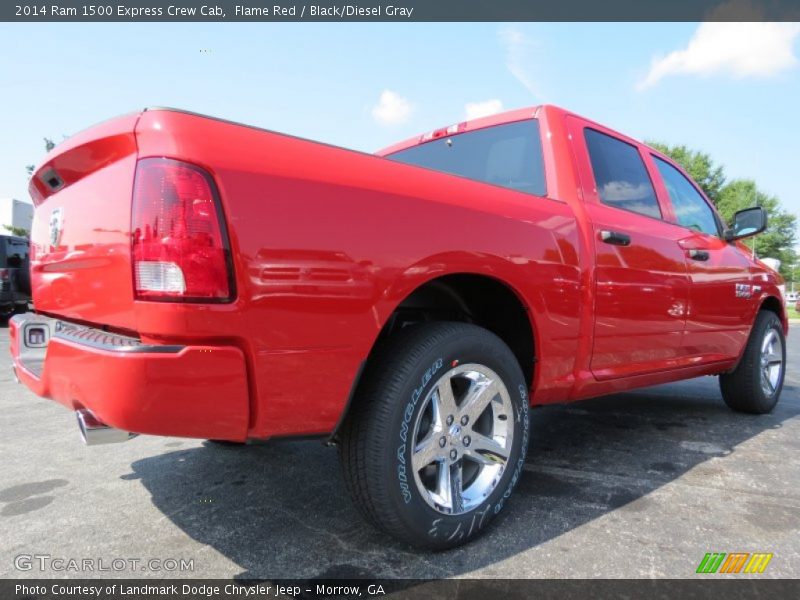 Flame Red / Black/Diesel Gray 2014 Ram 1500 Express Crew Cab