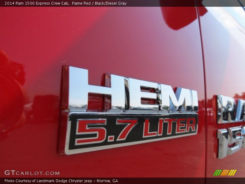 Flame Red / Black/Diesel Gray 2014 Ram 1500 Express Crew Cab
