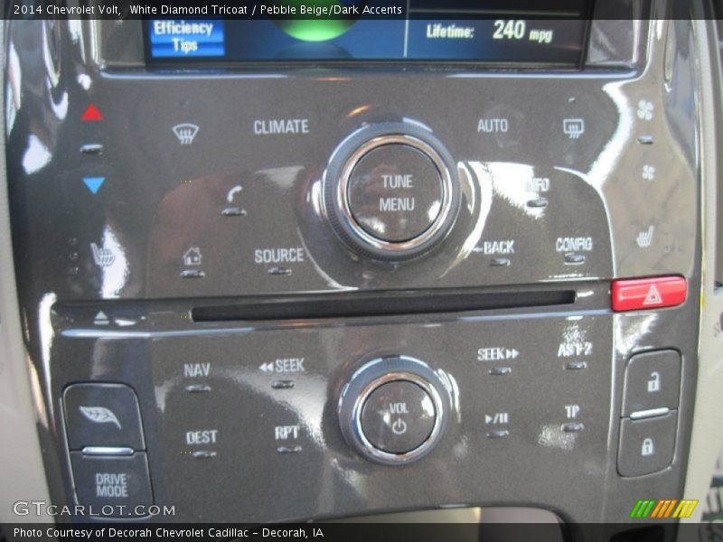 White Diamond Tricoat / Pebble Beige/Dark Accents 2014 Chevrolet Volt