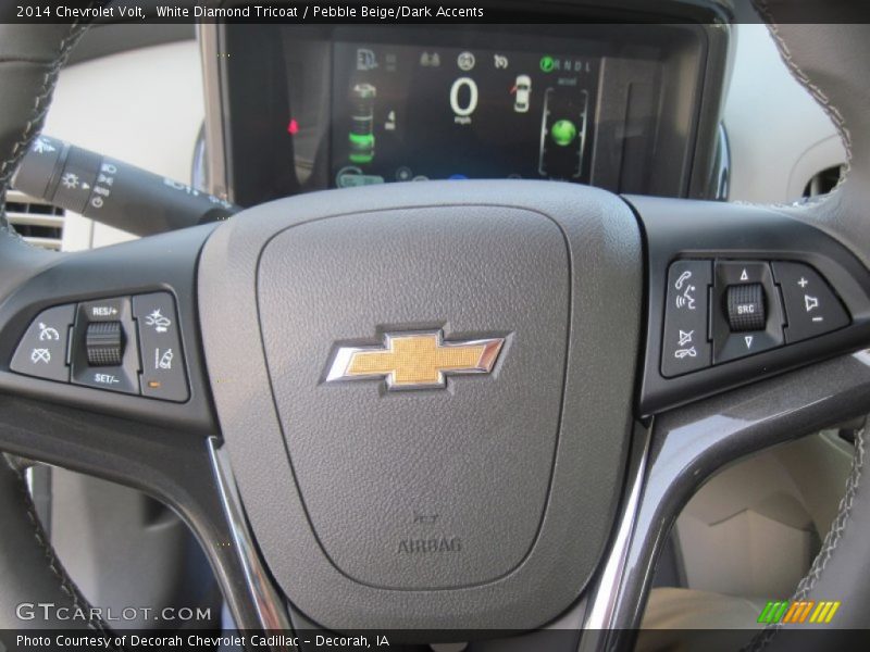 White Diamond Tricoat / Pebble Beige/Dark Accents 2014 Chevrolet Volt