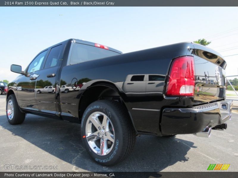 Black / Black/Diesel Gray 2014 Ram 1500 Express Quad Cab