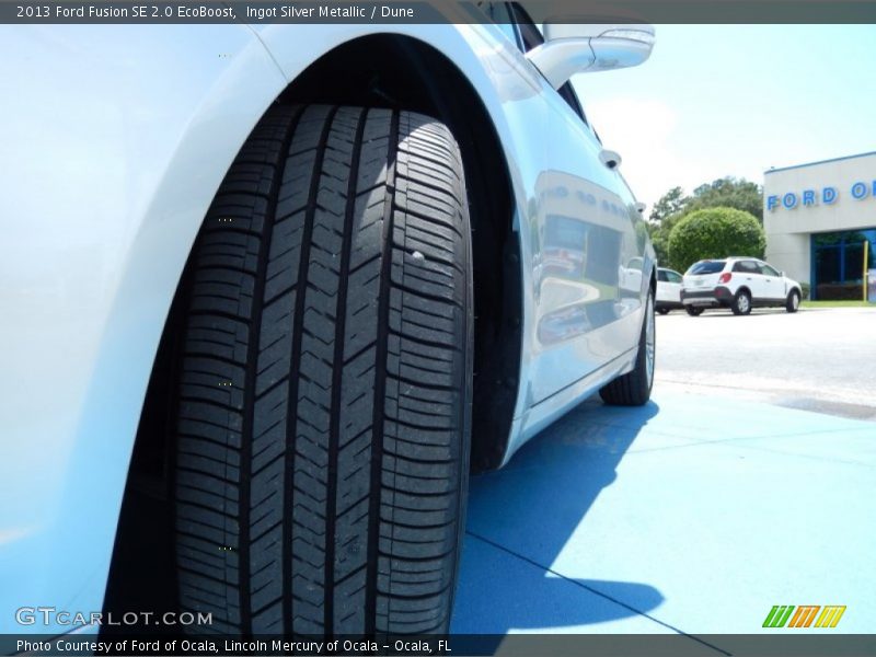 Ingot Silver Metallic / Dune 2013 Ford Fusion SE 2.0 EcoBoost