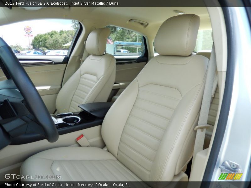 Ingot Silver Metallic / Dune 2013 Ford Fusion SE 2.0 EcoBoost