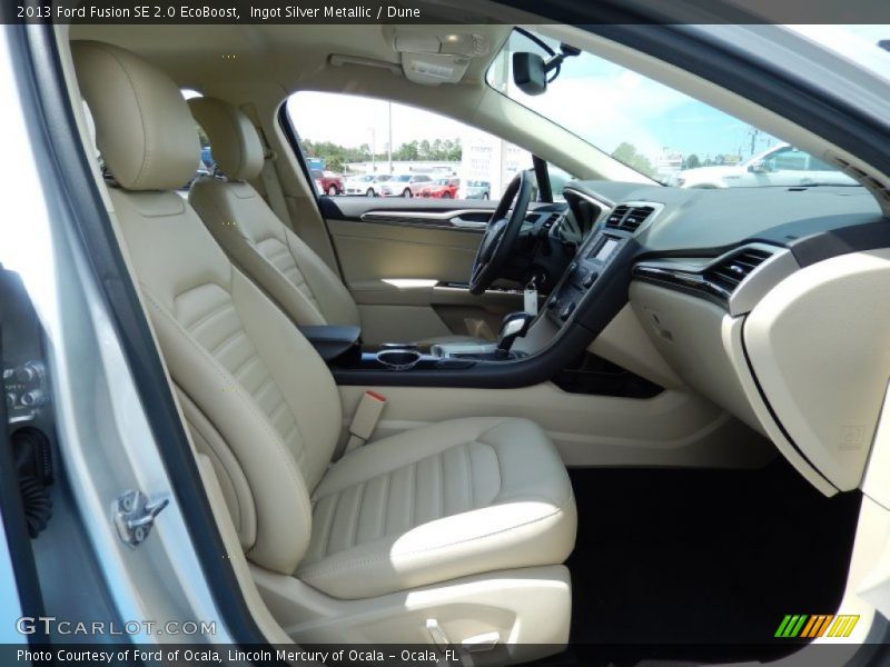 Ingot Silver Metallic / Dune 2013 Ford Fusion SE 2.0 EcoBoost