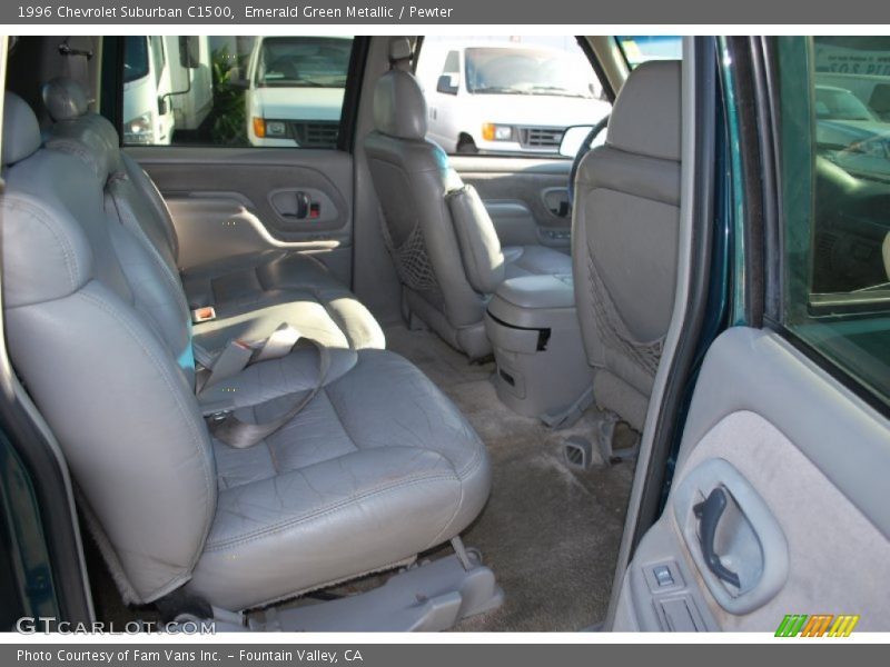 Emerald Green Metallic / Pewter 1996 Chevrolet Suburban C1500